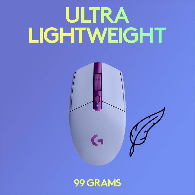 Logitech G305 Lightspeed Wireless Gaming Mouse (Lilac)