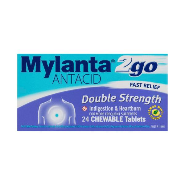 MYLANTA TABLETS:DOUBLE STRENGTH:.:24 PACK