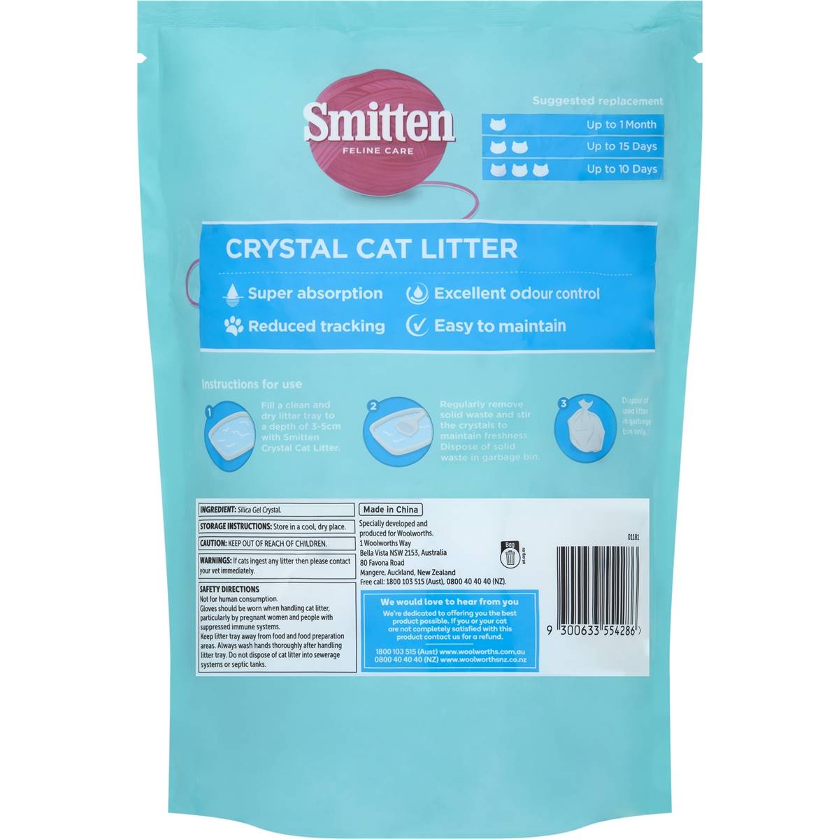 Smitten Cat Litter Crystals 2Kg