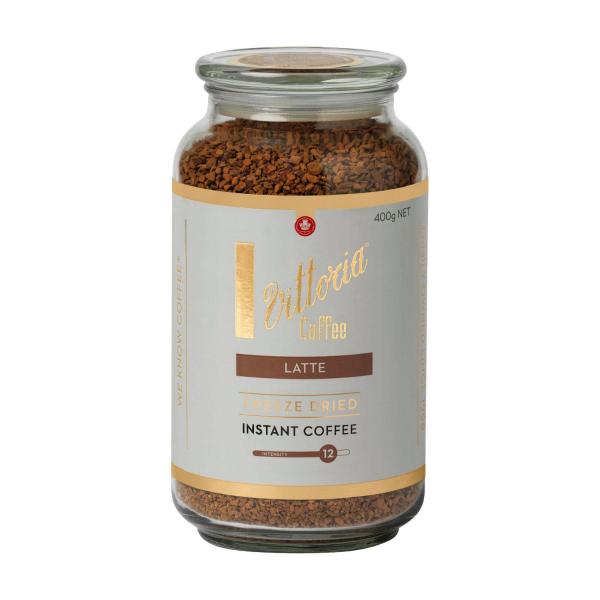VITTORIA FREEZE DRIED LATTE INSTANT COFFEE 400G