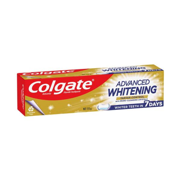 COLGATE ADVANCED WHITENING & TARTAR TOOTHPASTE 115 GRAM