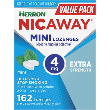 Herron Nicaway Mini Lozenges 4mg Value 162 pack