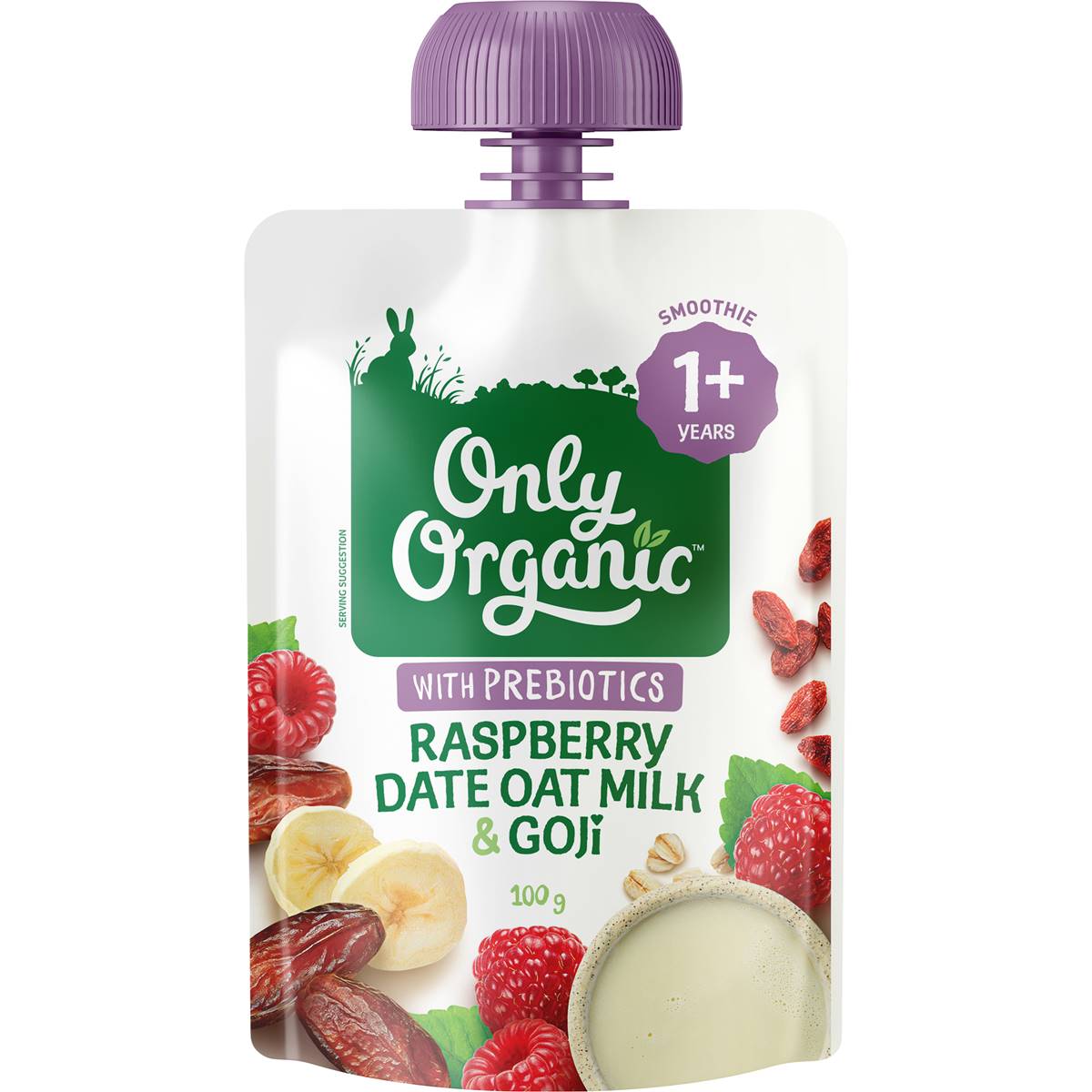 Only Organic Raspberry Date Oat Milk & Goji 100g