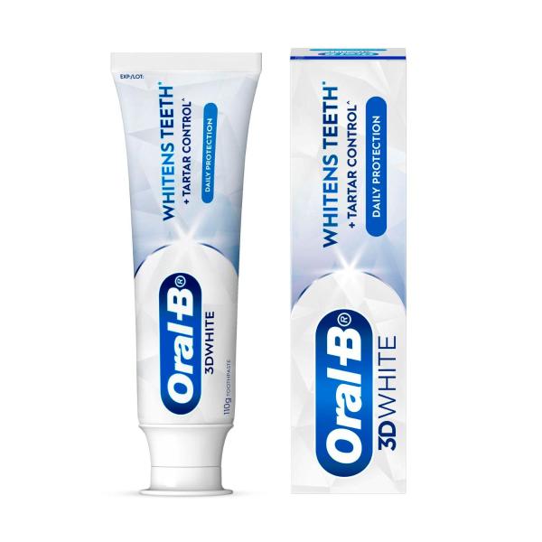 ORAL B 3D WHITE 2IN1 WHITENING STRENGTHENS ENAMEL PASTE 110G