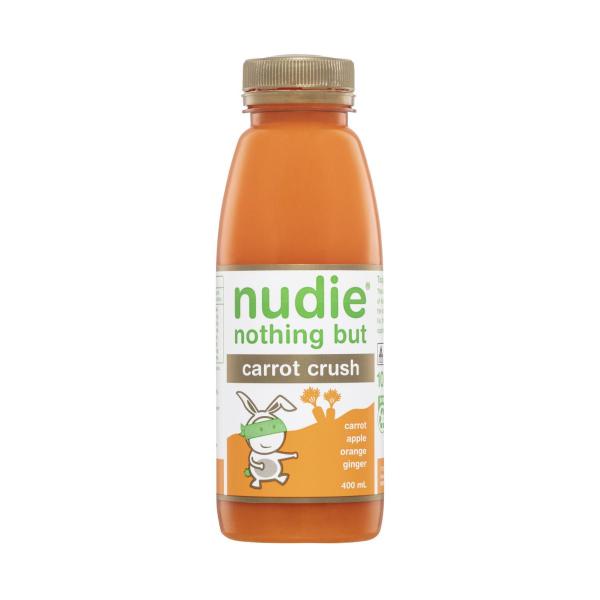 NUDIE NOTHING BUT CARROT APPLE ORANGE & GINGER JUICE 400ML