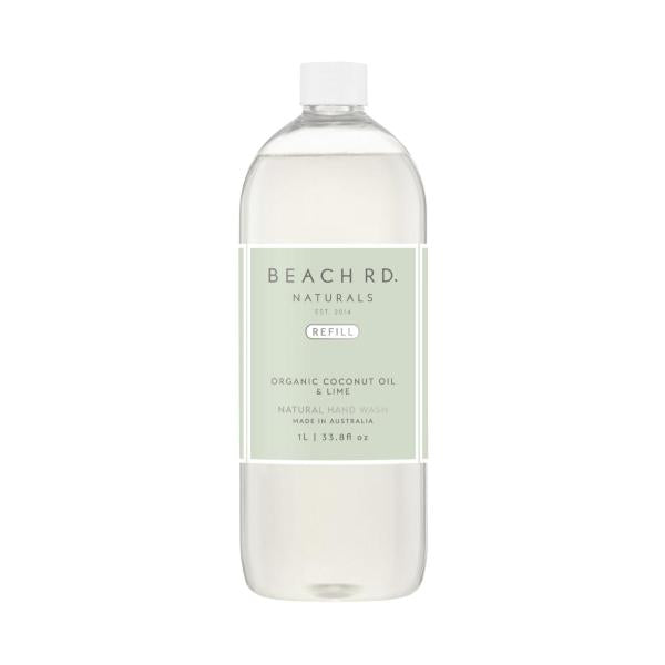 BEACH RD NATURALS COCONUT OIL & LIME HAND WASH REFILL 1L