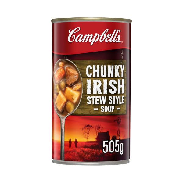 CAMPBELLS CHUNKY SOUP 505G:IRISH LAMB STEW:.:505 GRAM