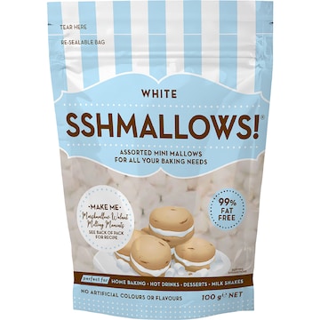 Sshmallows White Mini Marshmallows 100g