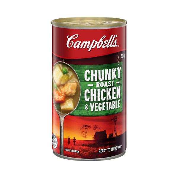 CAMPBELLS CHUNKY SOUP :CHICKEN ROAST VEG:.:505 GRAM
