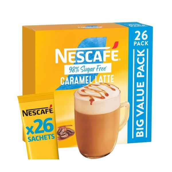 98% Sugar Free Caramel Latte Coffee Sachets 13.5g