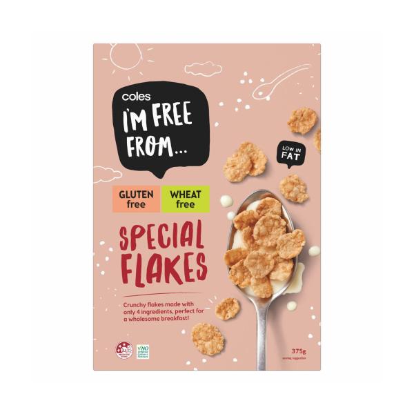 COLES I'M FREE FROM SPECIAL FLAKES 375G