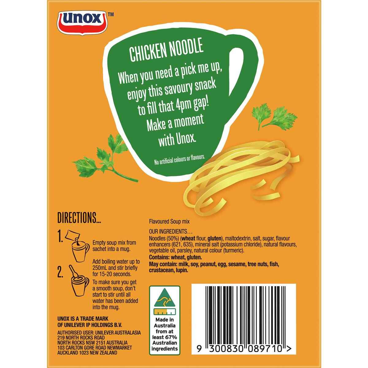 Unox Chicken Noodle Soup In A Cup 2 pack