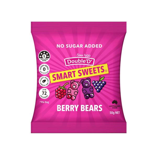 DOUBLE D SMART SWEETS BERRY GUMMIES 50G