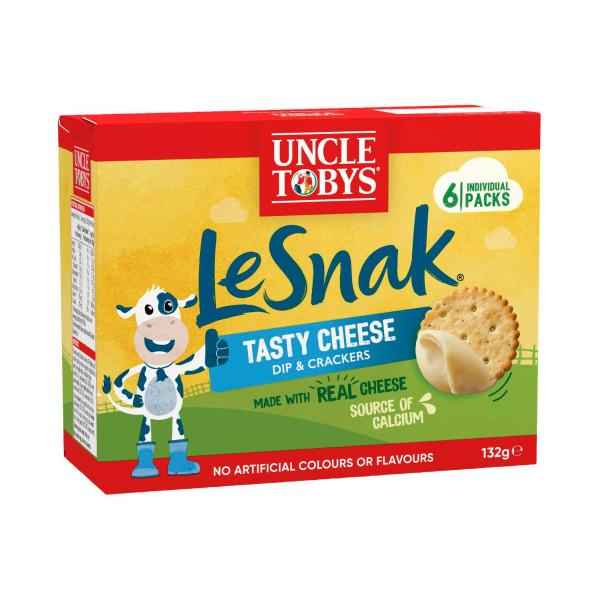Le Snak Tasty Cheese Dip & Crackers School Lunchbox Snacks