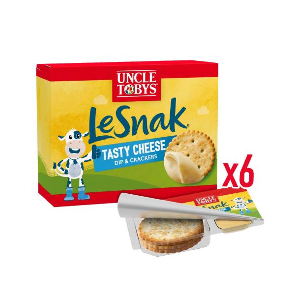 UNCLE TOBYS LE SNAK CHEESE DIP AND CRACKERS TASTY KIDS LUNCHBOX SNACK