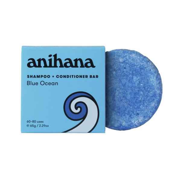 ANIHANA SHAMPOO + CONDITIONER BAR OCEAN BLUE 65G