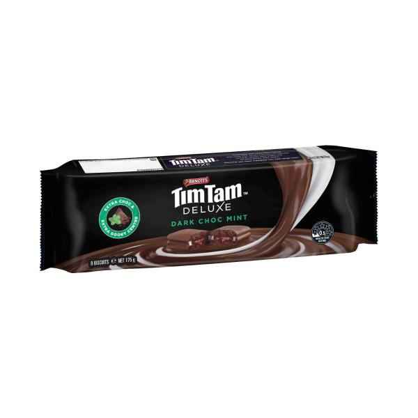 Tim Tam Deluxe Chocolate Biscuits Dark Choc Mint