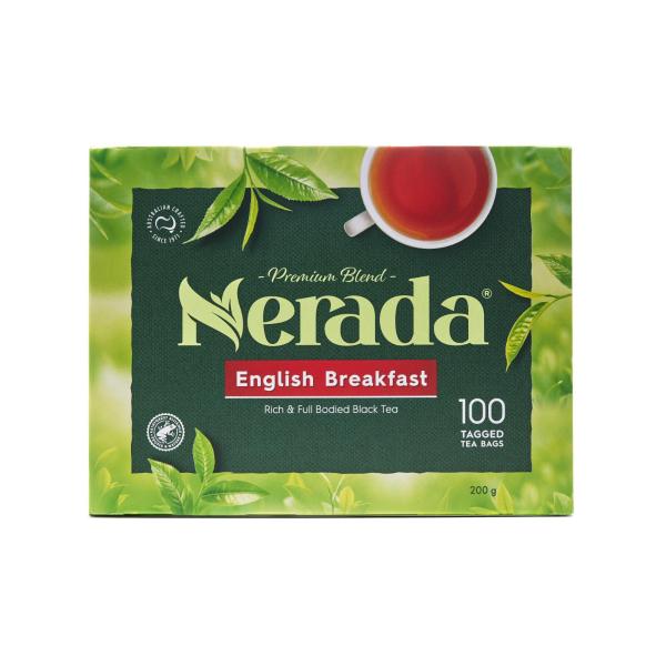NERADA ENGLISH BREAKFAST TEA BAGS TEACUP 100PK