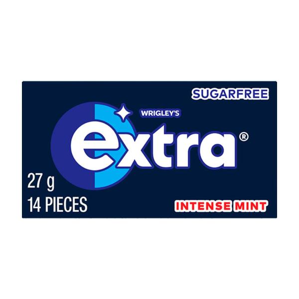 EXTRA INTENSE MINT SUGAR FREE CHEWING GUM 27G
