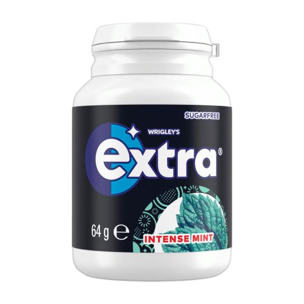 EXTRA INTENSE MINT SUGAR FREE CHEWING GUM 64G