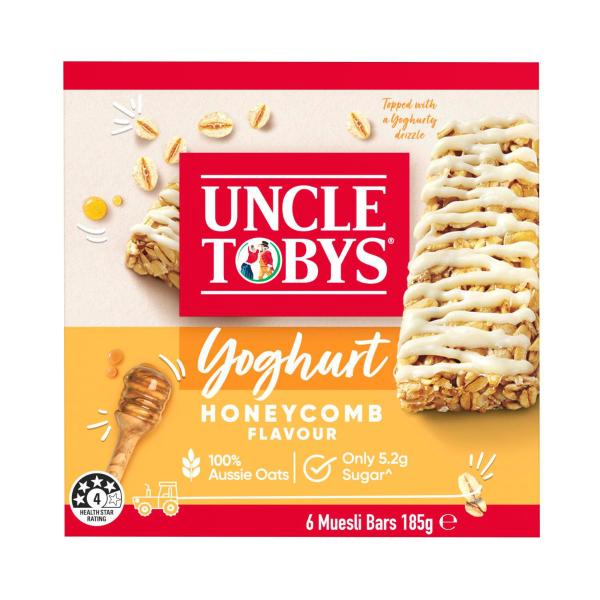 Yoghurt Honeycomb Muesli Bars School Lunchbox Snacks