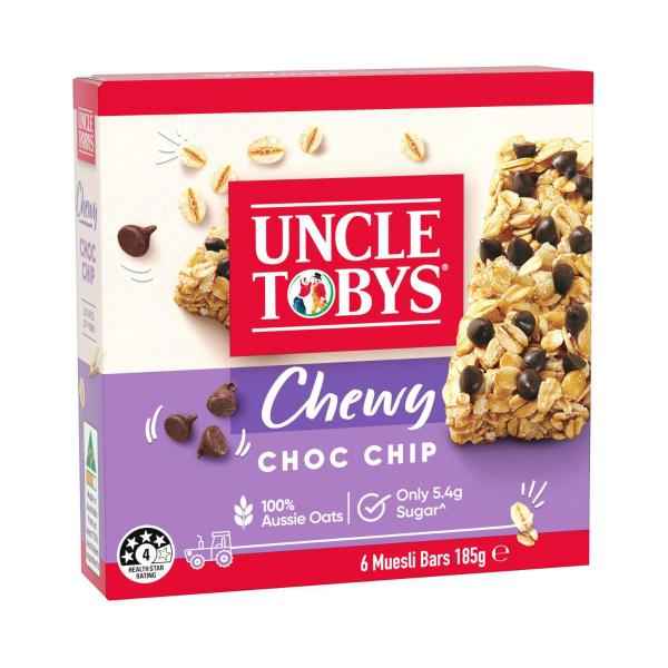 Chewy Choc Chip Muesli Bars School Lunchbox Snacks
