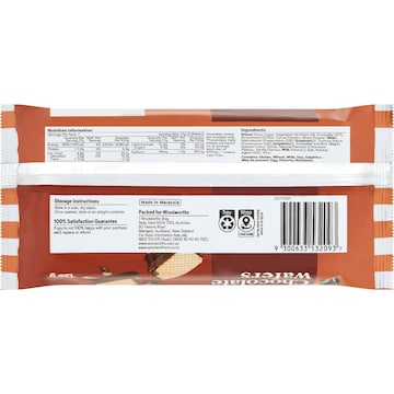 Woolworths Chocolate Creme Wafer Biscuits 125g