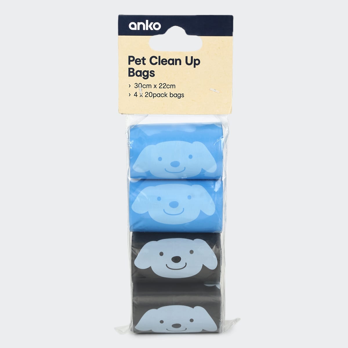 Pet Clean Up Bags 80 Pack - Assorted