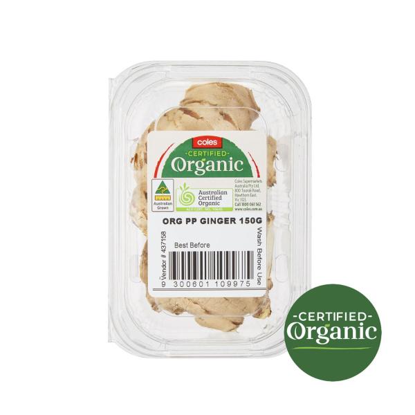 COLES ORGANIC:GINGER:.:150 GRAM