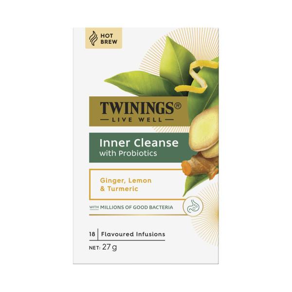 TWININGS LIVE WELL PROBIOTIC BLEND TEA BAGS 18 PACK