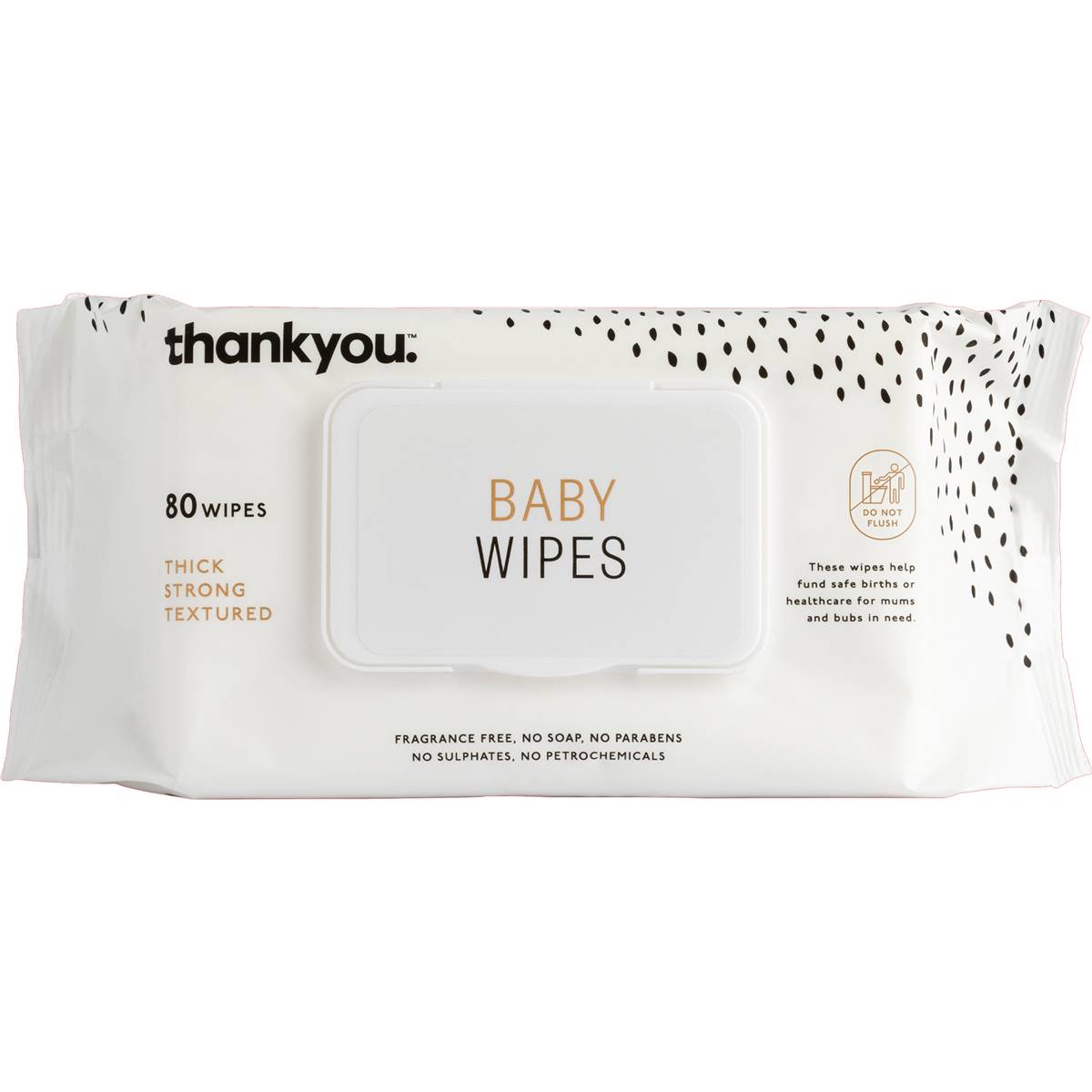 Thankyou. Thick Baby Wipes 80 Pack