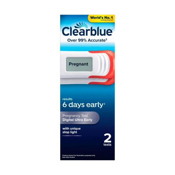 CLEARBLUE DIGITAL ULTRA EARLY PREGNANCY TEST 2 PACK