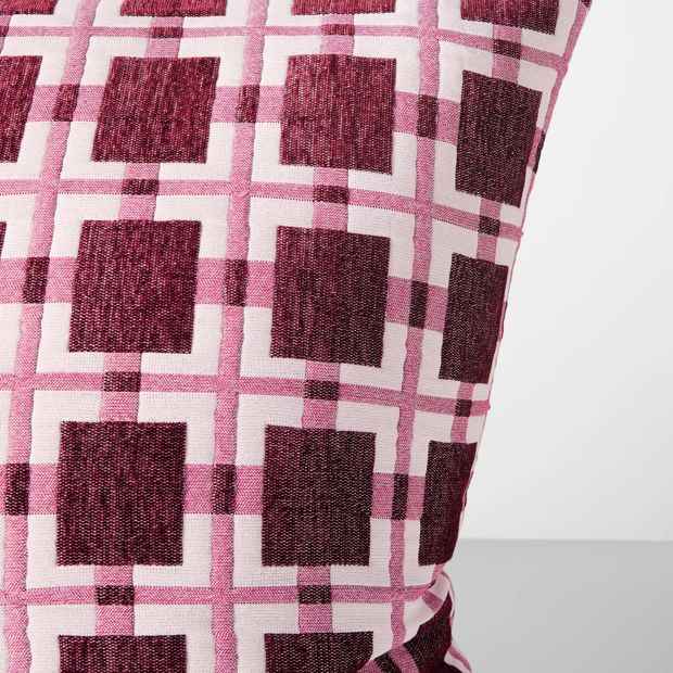 Scarlett Chenille Textured European Pillowcase - Sangria