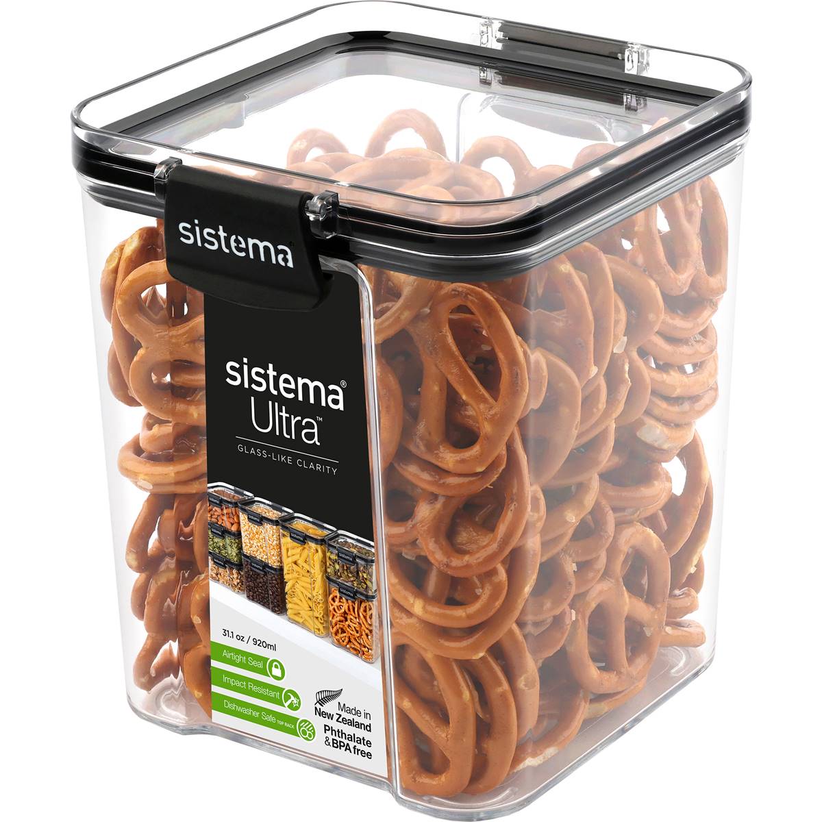 Sistema Ultra Tritan Canister Square 920ml Each