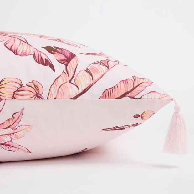 Tammi Palm Printed European Pillowcase - Pale Lilac