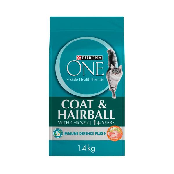 One Adult Dry Cat Food Hairball Chicken