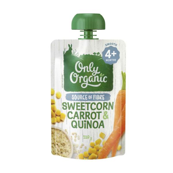 Sweetcorn Carrot & Quinoa Baby Food Pouch 4+Month