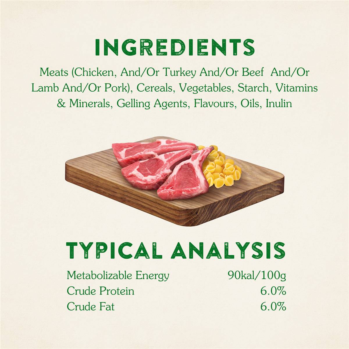 Nature's Gift Adult Wet Dog Food Tin Loaf With Lamb & Pasta 1.2kg