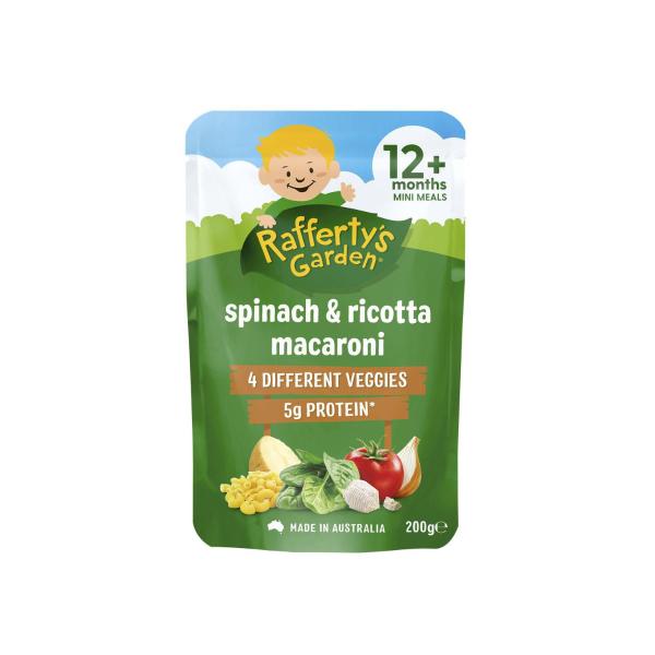 Spinach & Ricotta Macaroni Mini Meal Baby Food Pouch 12+ Months