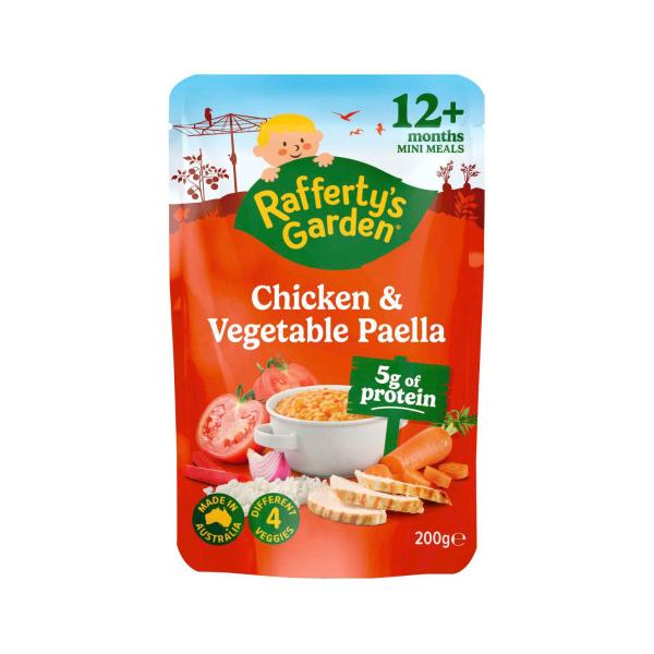 RAFFERTY'S GARDEN CHICKEN & VEGETABLE PAELLA 12+ MONTHS 200G