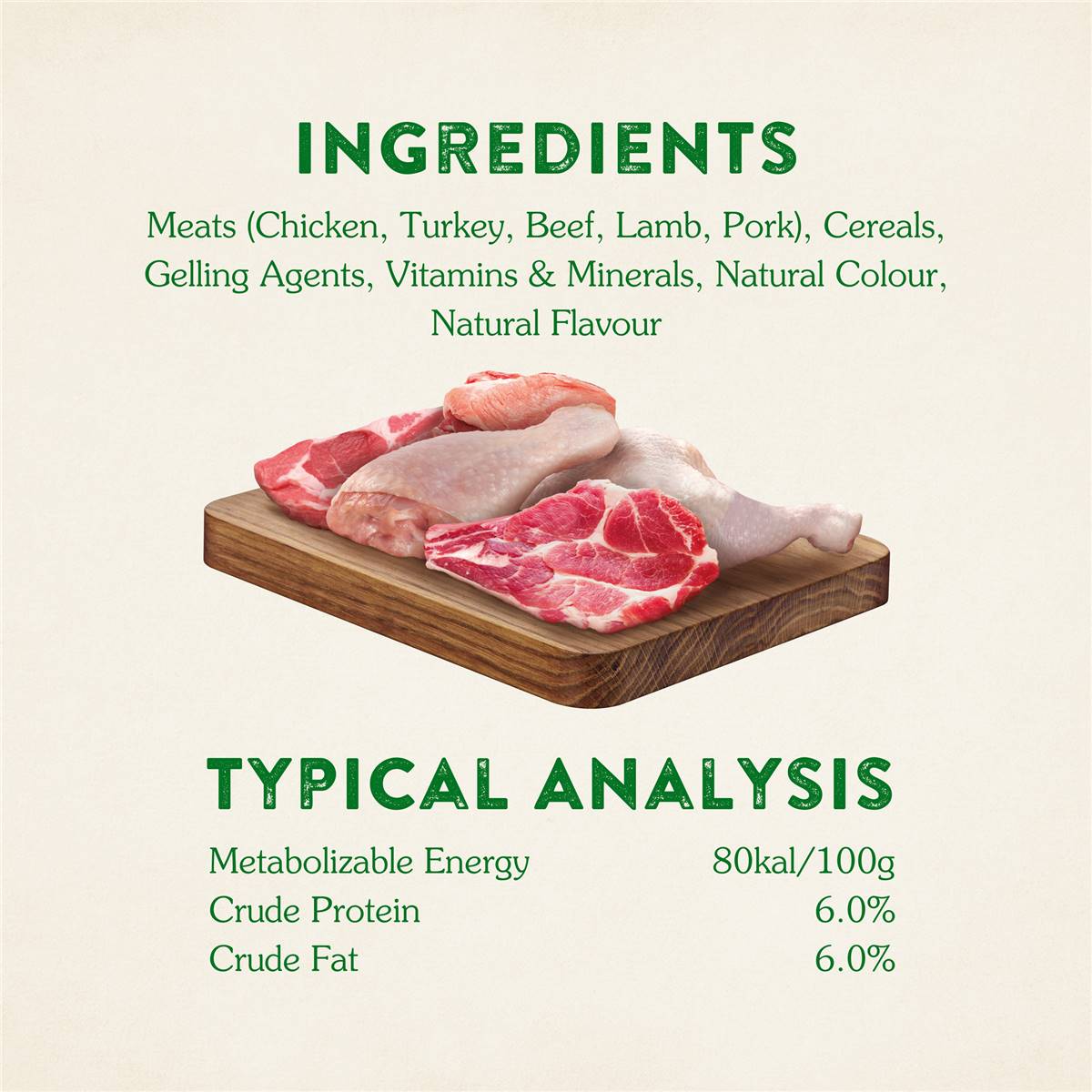 Nature's Gift Adult Wet Dog Food Tin Loaf 5 Meats 1.2kg