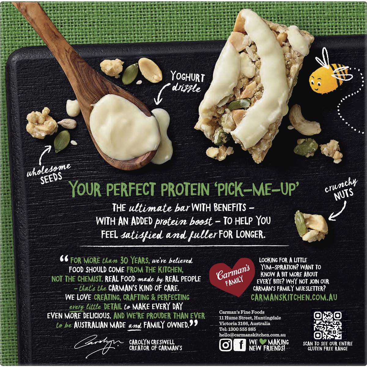 Carman's Protein Bars Coconut, Yoghurt & Roasted Nut 5 pack