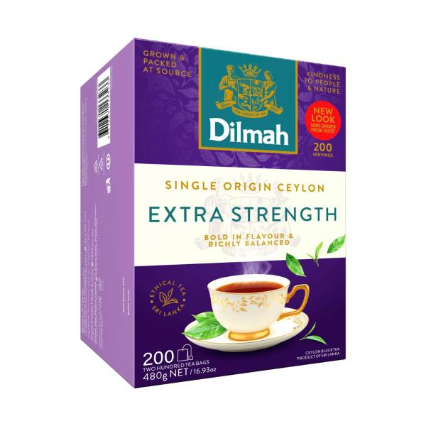 DILMAH EXTRA STRENGTH TEA CUP TEA BAGS 200 PACK