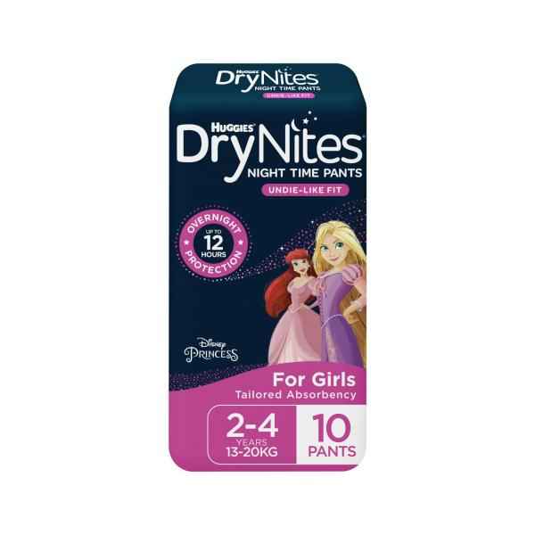 Night Time Pants for Girls 2-4 Years (13-20kg)