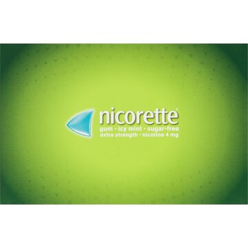 Nicorette Quit Smoking Extra Strength Nicotine Gum Icy Mint 210 pack