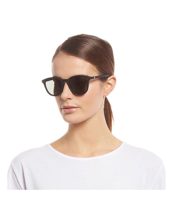 Bandwagon Black Round Sunglasses