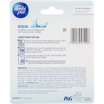 Ambi Pur Car Refill Aqua 7.5ml