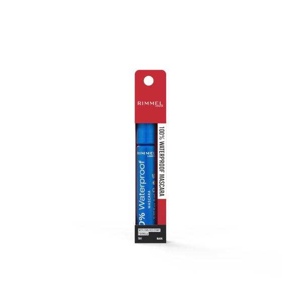 RIMMEL 100% WATERPROOF MASCARA BLACK #001:8ML