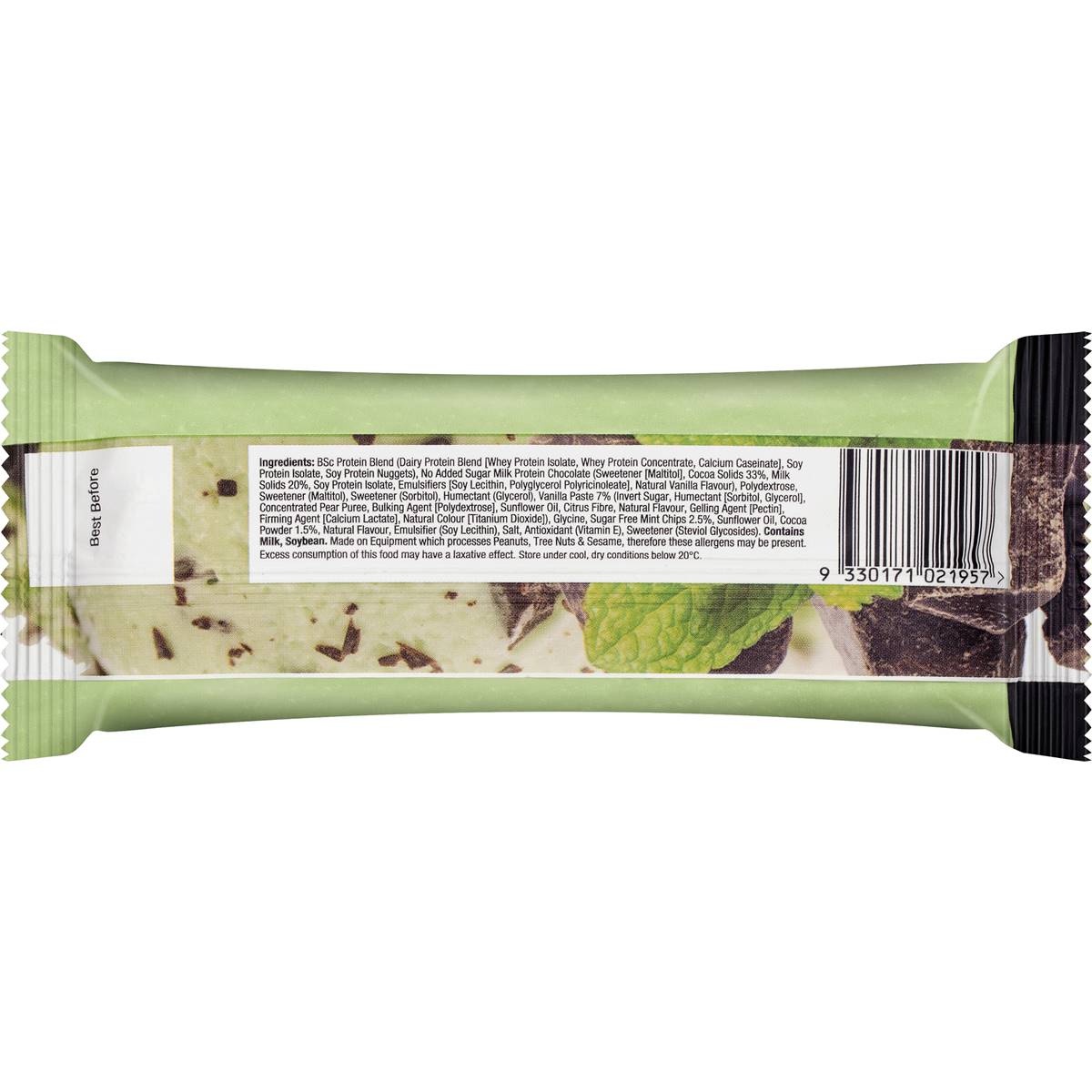 BSC High Protein Low Carb Bar Choc Mint 60g