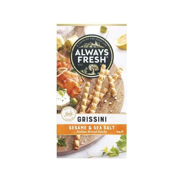 Grissini Breadsticks Sesame & Sea Salt